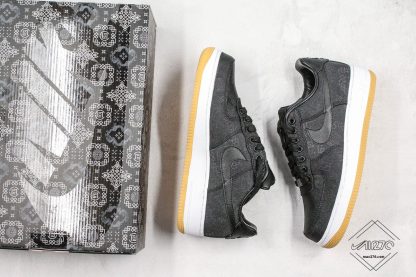 CLOT x Nike Air Force 1 Black Silk shoes