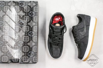 CLOT x Nike Air Force 1 Black Silk sneaker