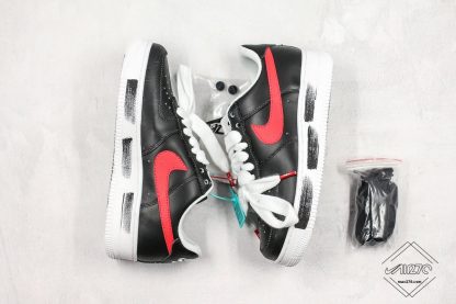 G-Dragon x Air Force 1 07 Para-noise Black Red swoosh