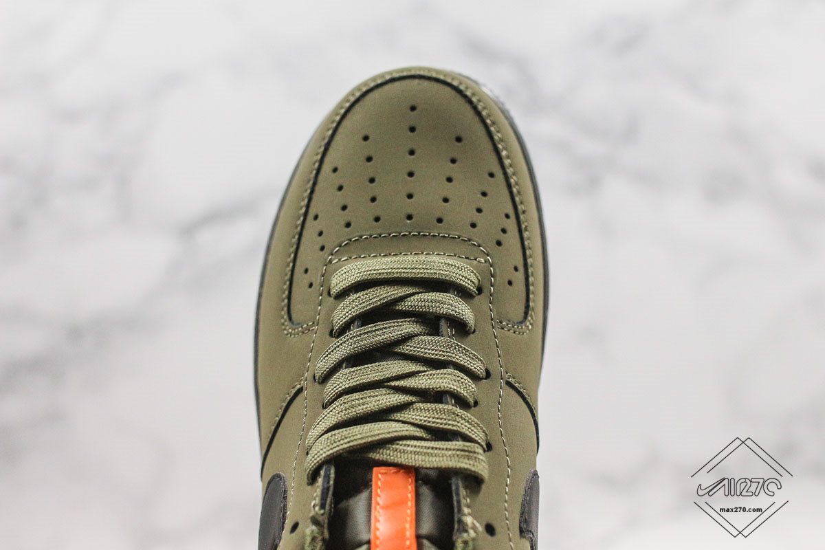 Nike Air Force 1 07 Khaki Dark Green Medium Olive /Black-Starfish