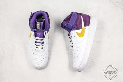 NBA x Nike Air Force 1 High Lakers shoes