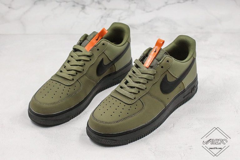 black air force 1 with green tick