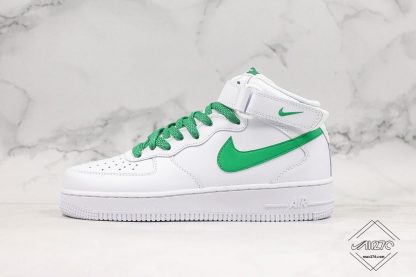 Nike Air Force 1 07 Mid White Green 3M