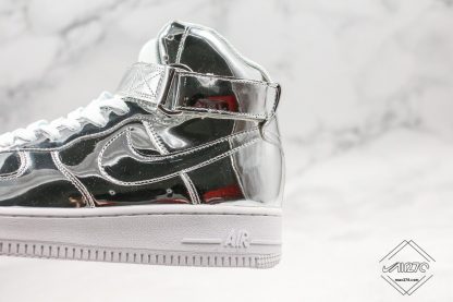 Nike Air Force 1 High Metallic Silver midsole