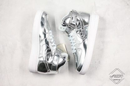 Nike Air Force 1 High Metallic Silver shoes