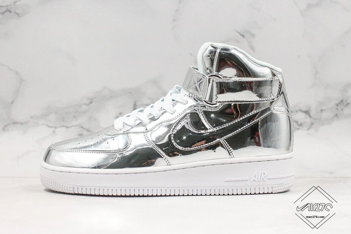 nike air force 1 high silver