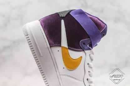 Nike Air Force 1 High NBA Lakers Purple Gold Black