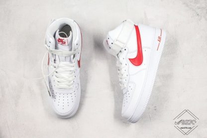 Nike Air Force 1 High White University Red shoes
