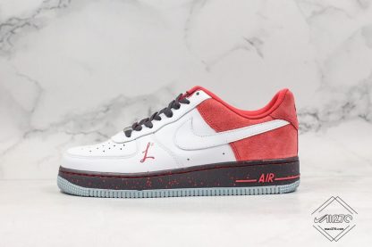 Nike Air Force 1 Love Life White Red Suede