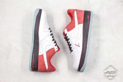 Nike Air Force 1 Love Life White Red Suede shoes