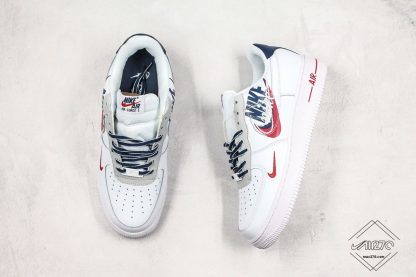 Nike Air Force 1 Low Swoosh Overlap White Navy Blue sneaker