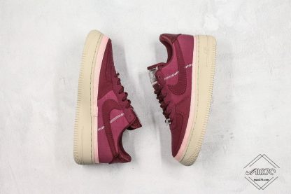 WMNS Air Force 1 SE Night Maroon Coral Dust shoes