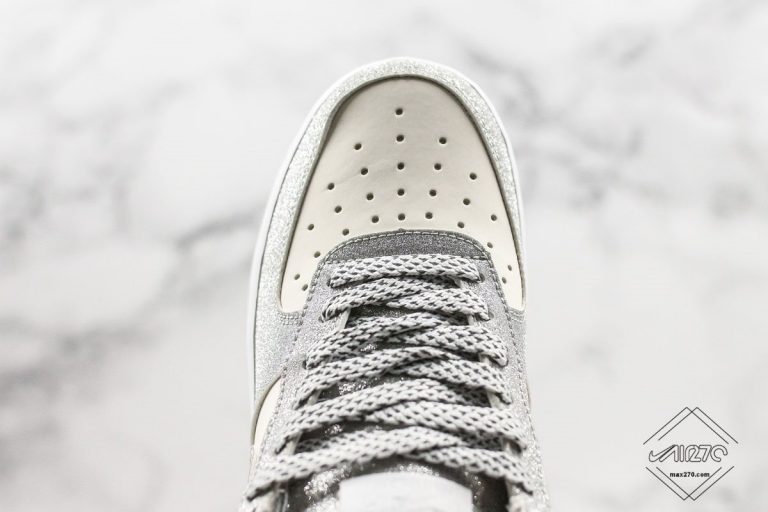 white glitter air force 1