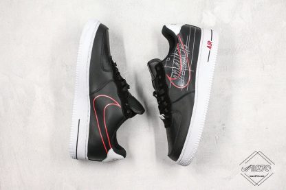 Davidson Nike Air Force 1 Script Swoosh Pack Black