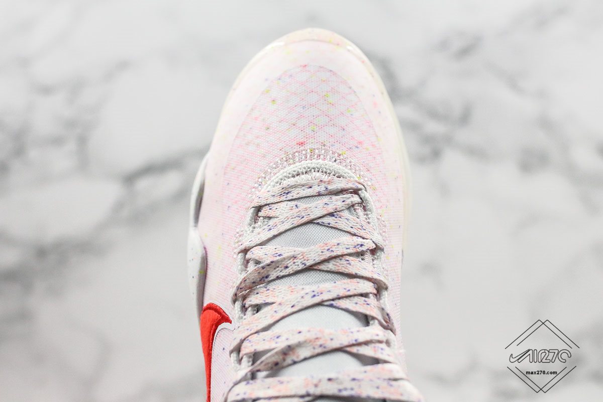 Custom Kevin Durant Enspire x Nike KD 12 in White Pink
