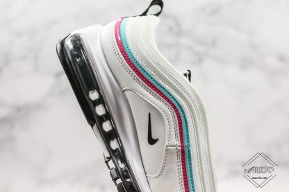 Nike Air Max 97 White Pink Aurora Green shoes