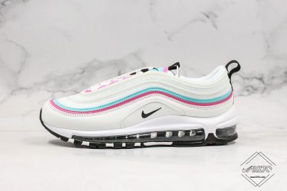 Wmns Nike Air Max 97 White Pink Aurora Green