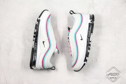 Wmns Nike Air Max 97 White Pink Aurora Green sneaker