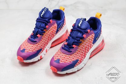 Air Max 270 React ENG Laser Crimson Royal Blue