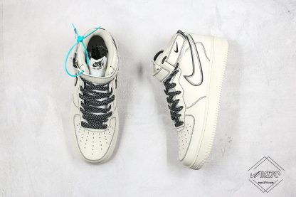 Nike Air Force 1 Mid Cream White shoelaces