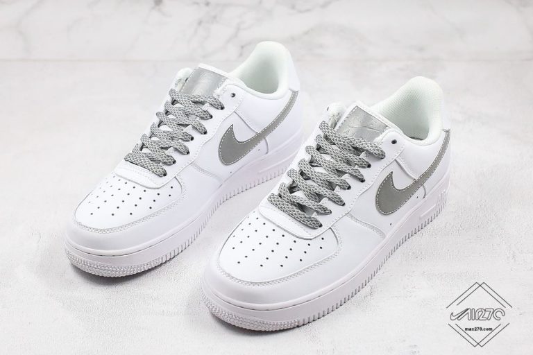 nike air force silver swoosh