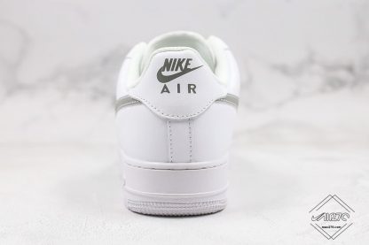 Air Force 1 Low White Silver Swoosh 3M heel