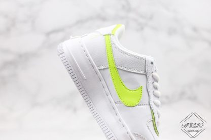 Air Force 1 Shadow White Lemon Venom panel volt swoosh