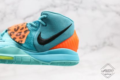 Kyrie 6 EP Oracle Animal Print Aqua Cheetah lateral