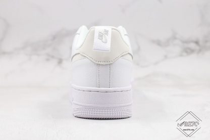 Nike Air Force 1 Low Lucid White heel reflective