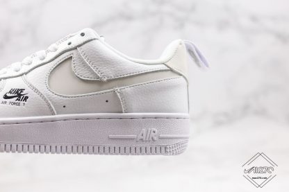 Nike Air Force 1 Low Lucid White lateral reflective swoosh