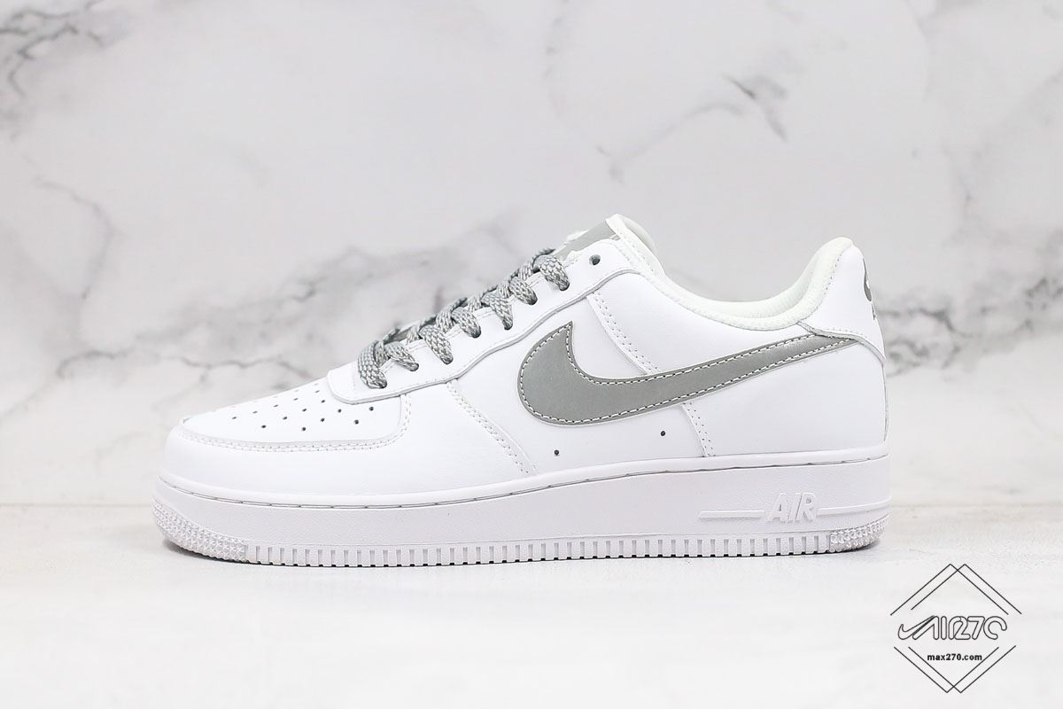 nike air force one silver