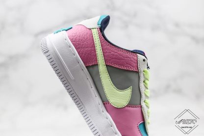 Nike Air Force 1 Shadow Barely Volt Oracle Aqua lateral