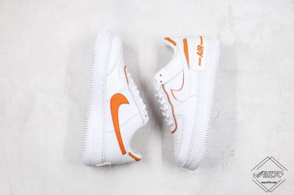Nike Air Force 1 Shadow Total Orange lateral swoosh