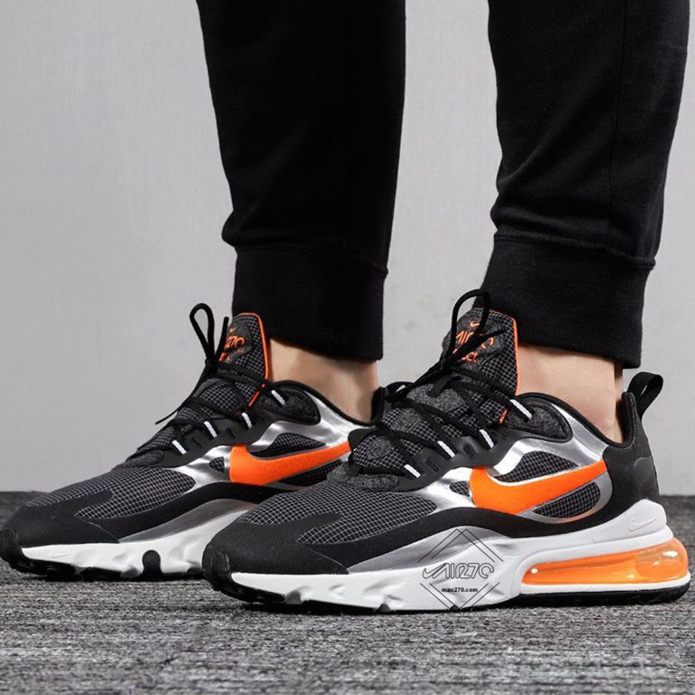 Nike Air Max 270 React Black Total Orange CQ4598084 