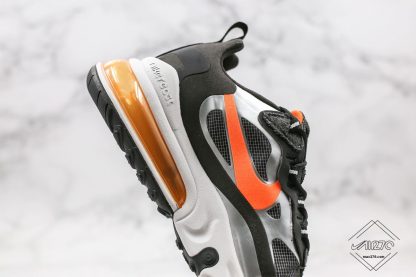 Nike Air Max 270 React Black Total Orange sneaker