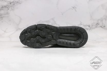 Nike Air Max 270 React Triple Black bottom sole