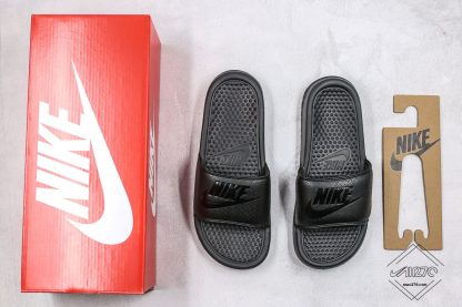 Nike Benassi Slide All Black shoebox
