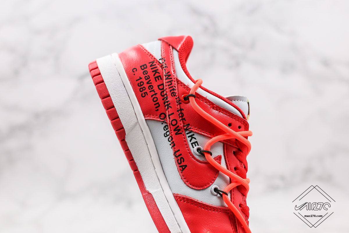 Off-White Nike Dunk Low UNLV University Red With Tag