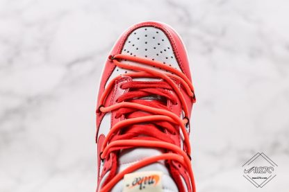 Off-White Nike Dunk Low University Red upper