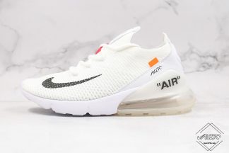 White Off White Nike Air Max 270 Flyknit WMNS Size