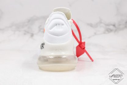 White Off White Nike Air Max 270 Flyknit WMNS Size heel