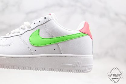 Air Force 1 07 White Green Strike lateral swoosh