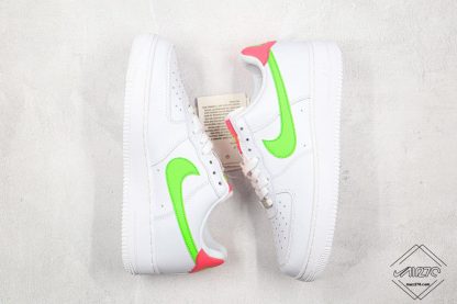 Air Force 1 07 White volt green swoosh