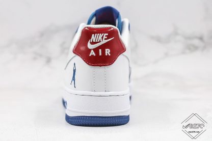 Nike Air Force 1 Low Sheed Blue Jay red heel