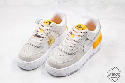 Nike Air Force 1 Shadow Vast Grey Laser Orange for sale