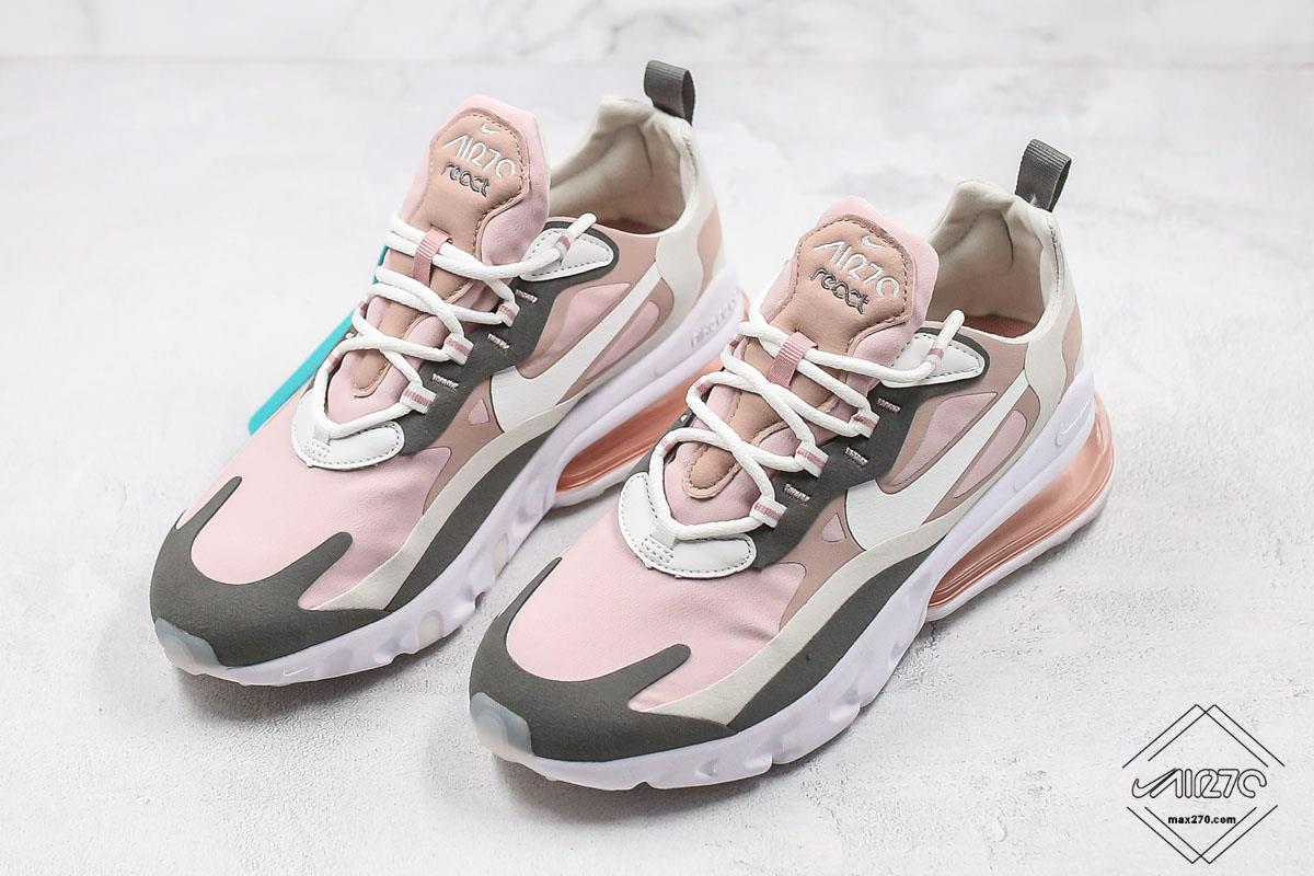 Nike Air Max 270 React Women's Shoes Plum Chalk-Summit White