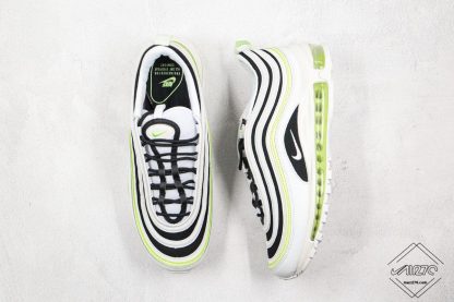 Nike Air Max 97 Summit White Black Moss Green tongue