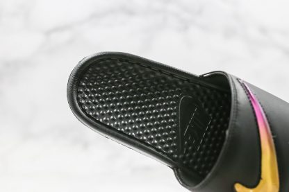 Nike Benassi Black Amarillo close look