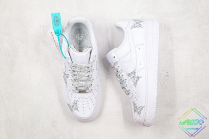 3M Reflective Nike Air Force 1 Butterfly front look