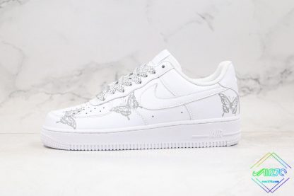 3M Reflective Nike Air Force 1 Butterfly shoes